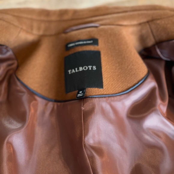 Talbot's Brown Wool Blend Lady Coat Size 18 NWOT - Picture 14 of 15